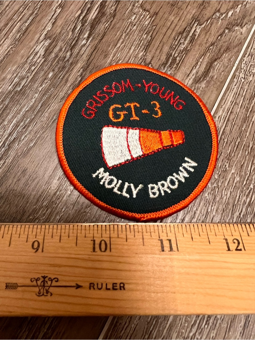 Grissom-Young GI-3 Molly Brown Embroidered Patch - Orange/Black